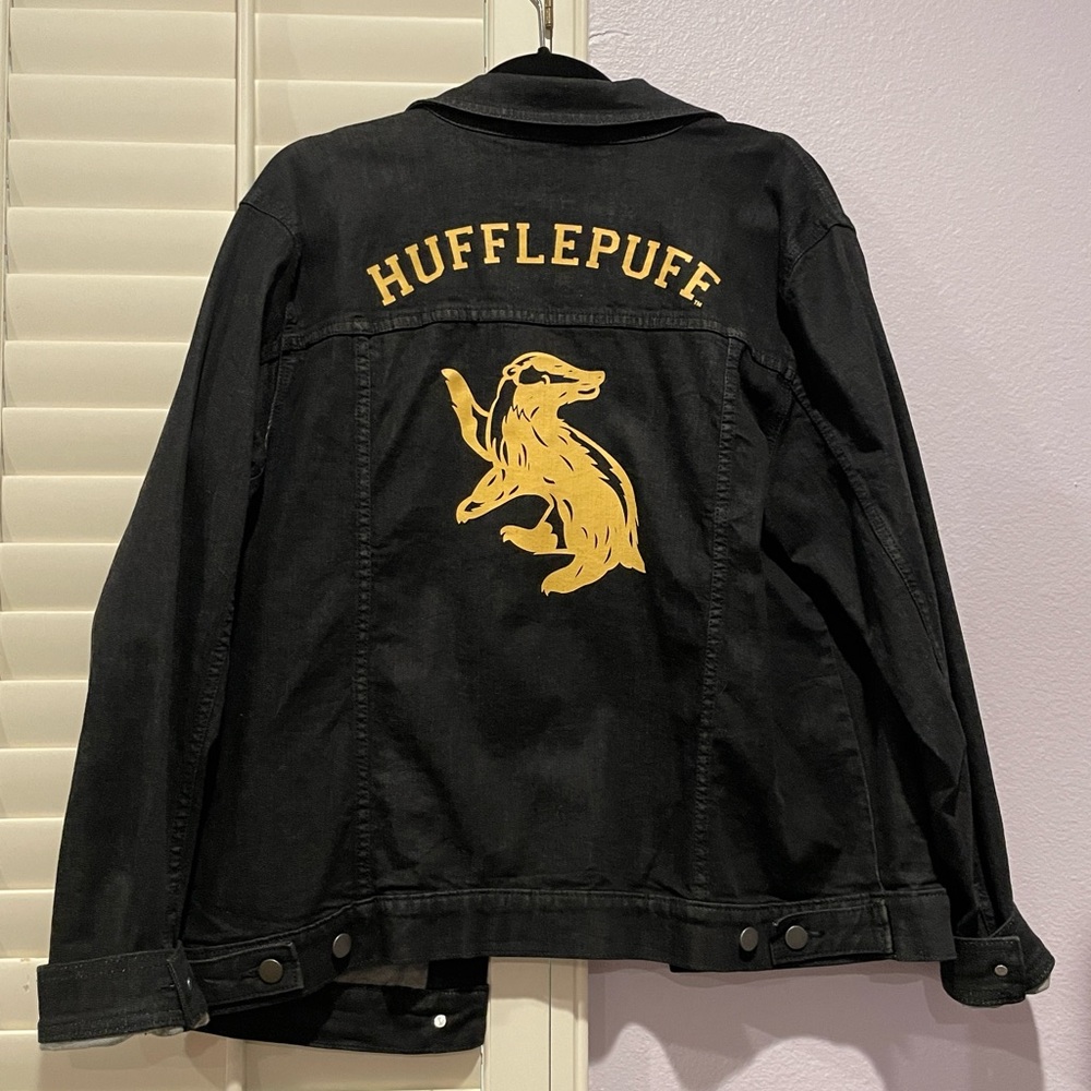 Denim Hufflepuff Jacket - Size XXL